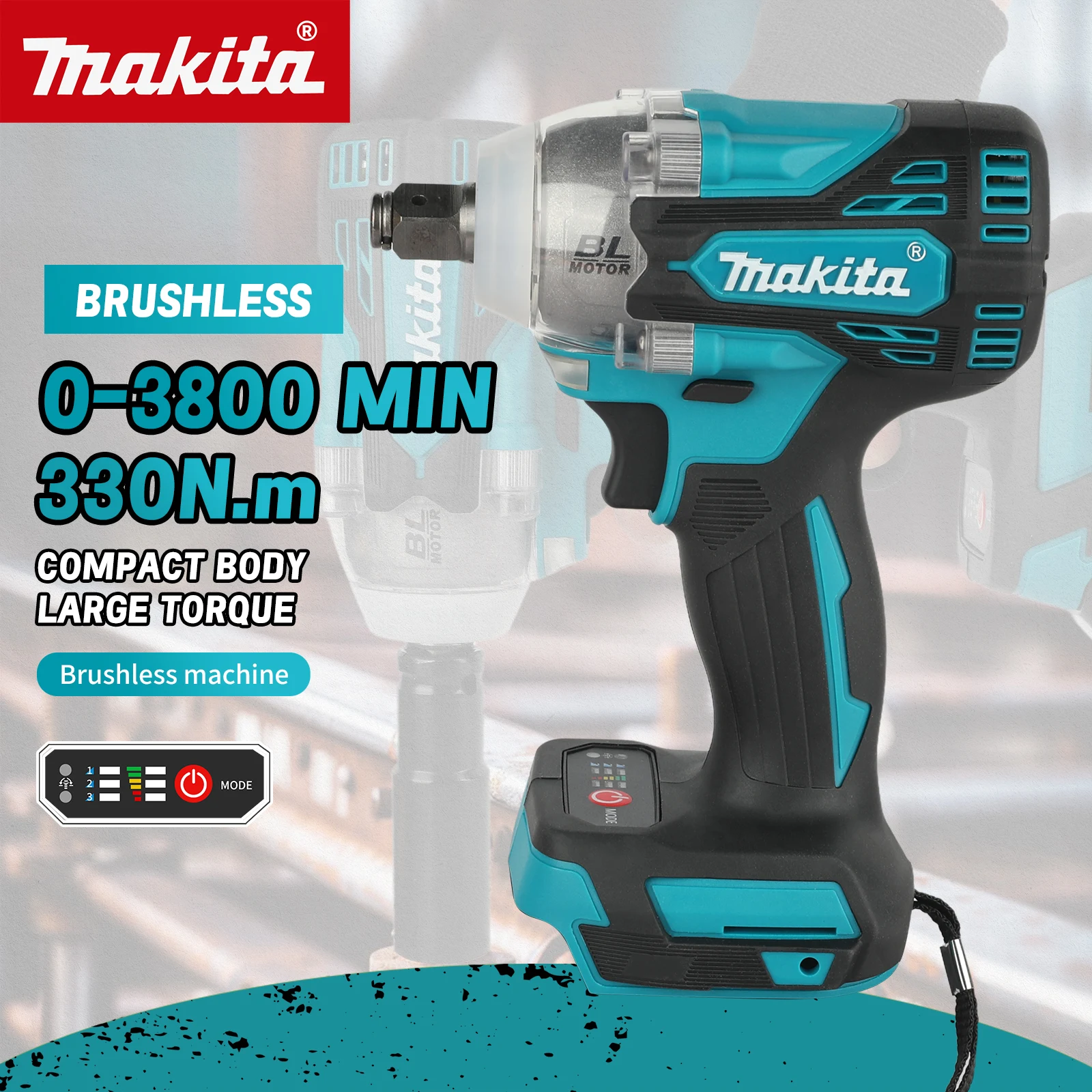 Makita Drill Dtw300 - Chave de impacto sem fio Makita