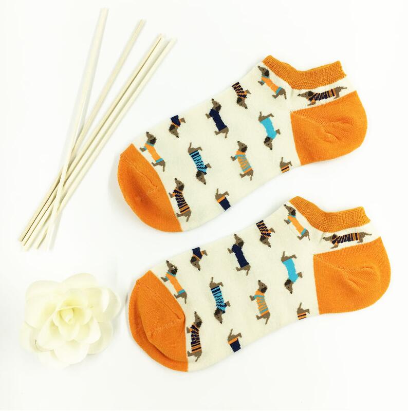 Pipe Bending Spring - Animal feminino meias coloridas bonito salsicha