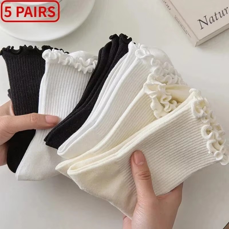 5 pares/lote meias para mulher - Pipe Bending Spring avaliação e preço
